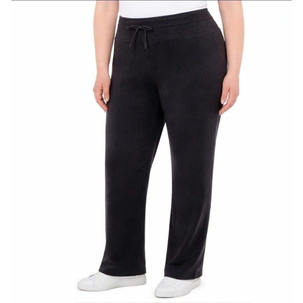 Mondetta Women's High-Rise Straight Leg Pants Black Size XL NWT D1